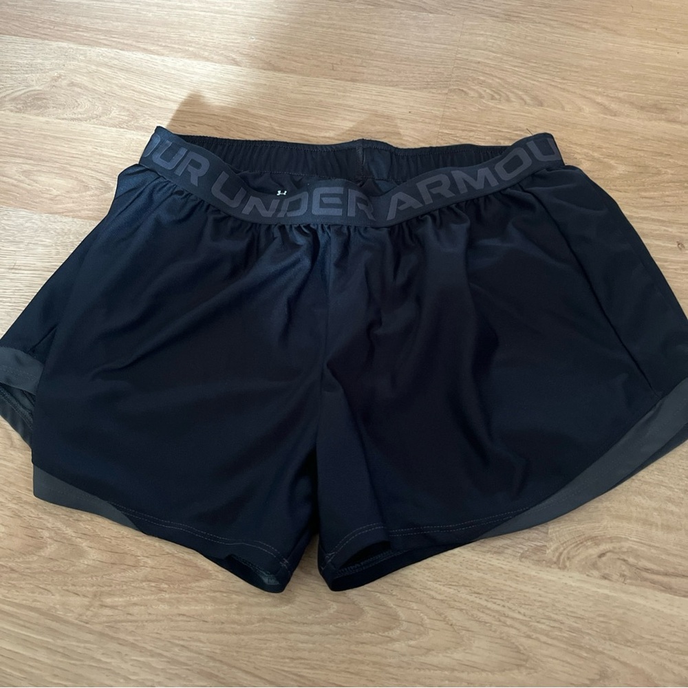 Under Armour Dark Shorts with Logo Waistband